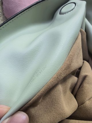Bolso Loewe Flamenco Clutch Oro Blanco
