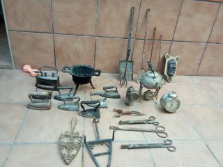 Lote Antigüedades Hierro Fundido