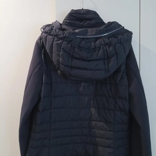 Lote Invierno: Abrigo Azul y Bufanda Blanca