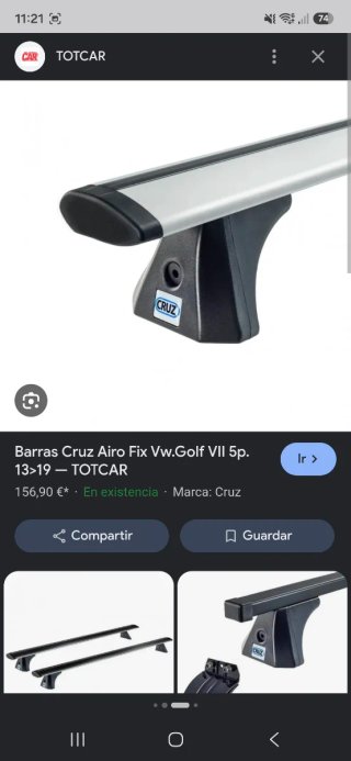 Baca Cruz Airo para VW e-Golf VII