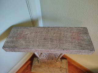 Pilar madera imitación piedra clásico