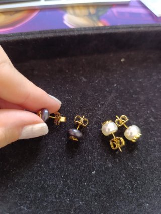 Pendientes perla dos pares