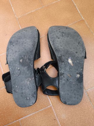 Sandalias Ondara Negras Piel