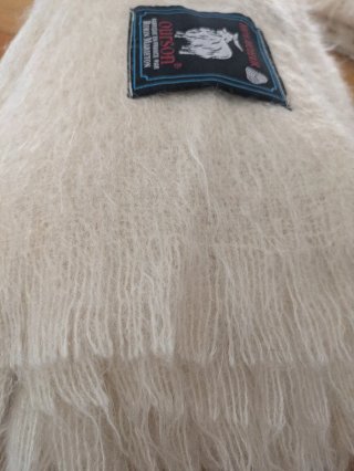 Manta 100% Mohair Oursón Beige