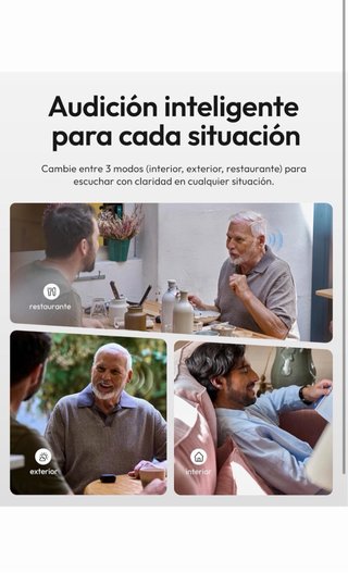 Nano Amplificador Sonido Personas Mayores 54H