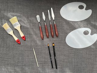 Kit de Pintura Acrílica y Caballete