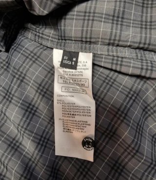Camisa Ternua técnica cuadros gris