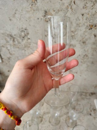 Set 9 Flûtes Champagne Vetro