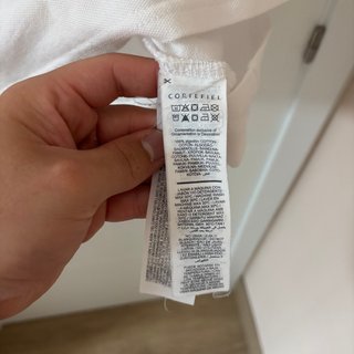 Camiseta Cortefiel Manga Corta Blanca