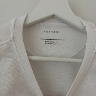 Camiseta Cortefiel Manga Corta Blanca