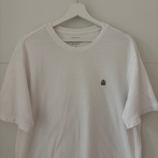 Camiseta Cortefiel Manga Corta Blanca