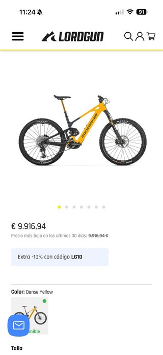 Bici Enduro Carbono mondraker 800w