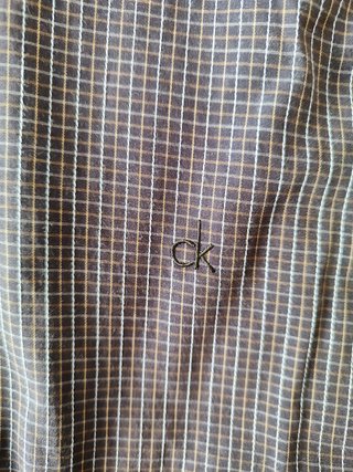 Camisa Calvin Klein Hombre Marrón/Gris