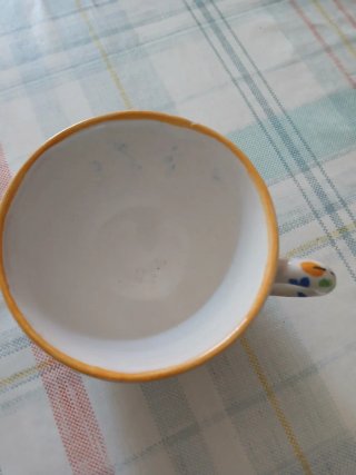 Taza y plato Vicente Gimeno antiguo