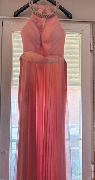 Vestido largo fiesta rosa
