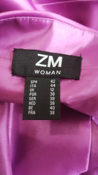 Vestido fiesta ZM WOMAN morado talla 42