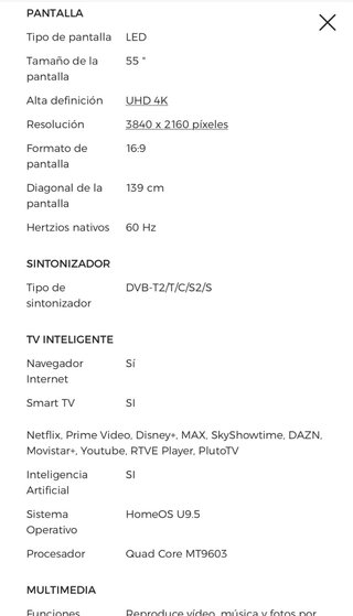 Hisense 55” UHD 4K Smart TV