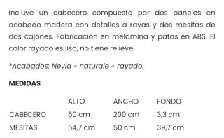 Cabecero Habitare madera