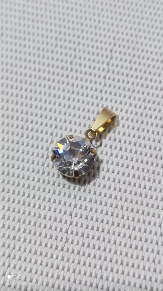 Colgante Swarovski Latón y Acero Inoxidable