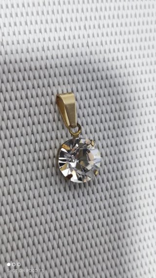 Colgante Swarovski Latón y Acero Inoxidable