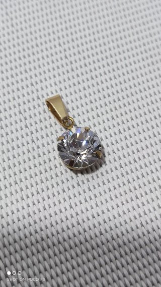 Colgante Swarovski Latón y Acero Inoxidable