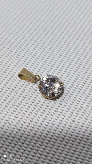 Colgante Swarovski Latón y Acero Inoxidable