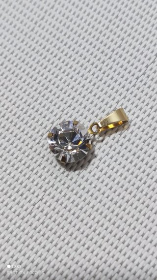 Colgante Swarovski Latón y Acero Inoxidable