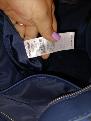 Borsa Desigual floreale blu