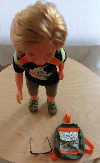 Muñeco Lucas con Ropa y Mochila