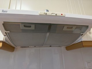 Campana extractora Teka blanca, filtros extraibles