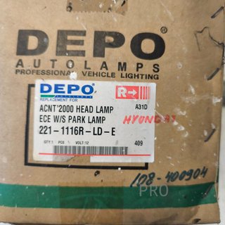 FARO DERECHO HYUNDAI ACCENT NUEVO 108400904