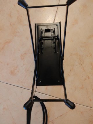 Reposapiés Guitarra Negra Plegable