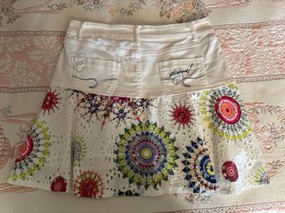 Falda Desigual Talla M Estampado Floral