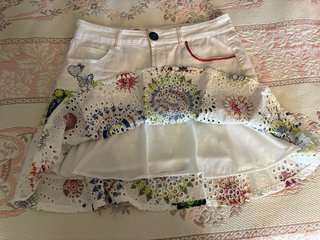 Falda Desigual Talla M Estampado Floral