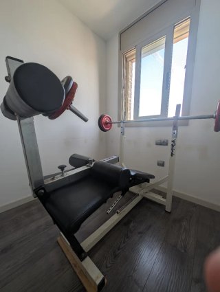Equipo Gimnasio Casa: Polea, Barra y Discos