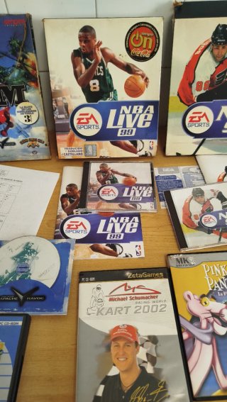 Lote Juegos PC: NHL 99, NBA Live 99, Gunman