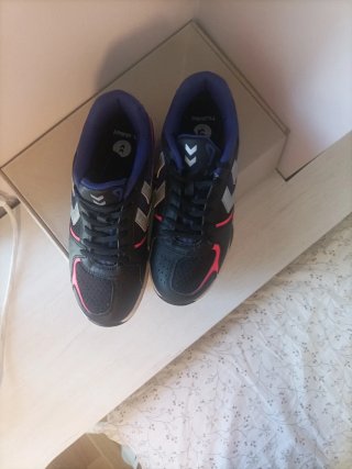 Zapatillas Deportivas Hummel Negras y Rosas