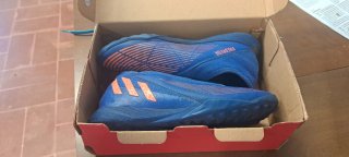 Scarpe Adidas Predator Bambino Blu/Arancio