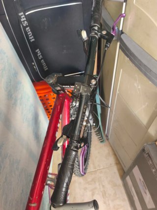 Bicicleta de Montaña Vintage Roja