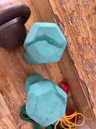Kettlebell 30lb y 2 Mancuernas 15lb
