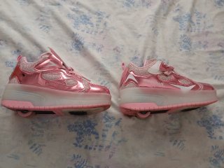 Zapatillas con Ruedas Niña Rosa
