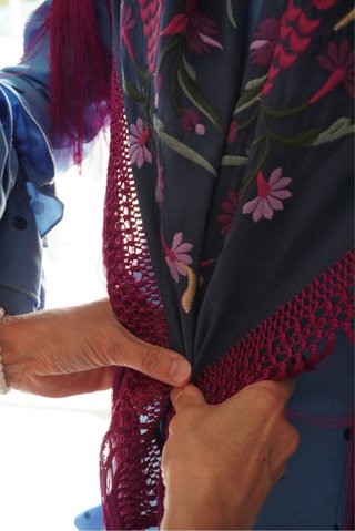 Mantoncillo Flamenca Bordado