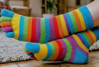 20 pares calcetines retro dedos Y2K