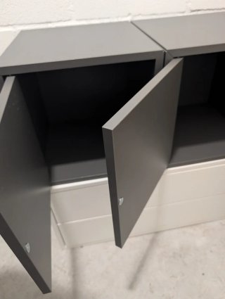 2 Armarios IKEA EKET Gris 35x35x35 cm