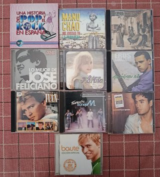 Lote 10 CDs Pop Rock Español e Internacional