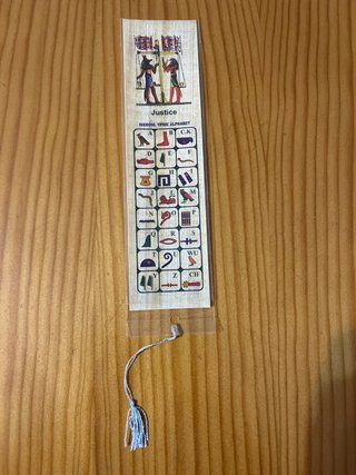 Lote 4 marcapáginas papiro Egipto jeroglíficos