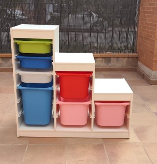Mueble Organizador con Baúles