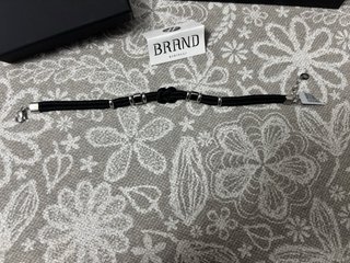 Bracciale uomo BRAND GIOIELLI nero/argento