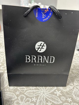 Bracciale uomo BRAND GIOIELLI nero/argento