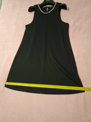 Abito nero con perline taglia XS